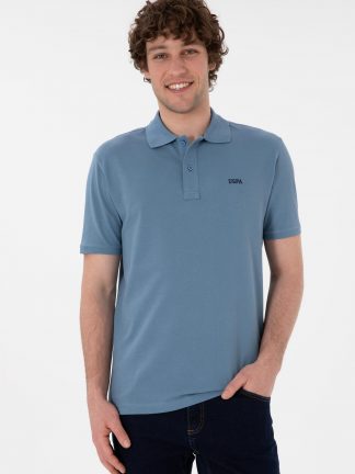 پولوشرت مردانه آبی تیره یو اس پولو