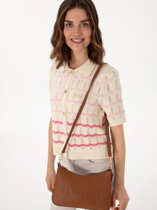 کیف زنانه قهوه ای یو اس پولو