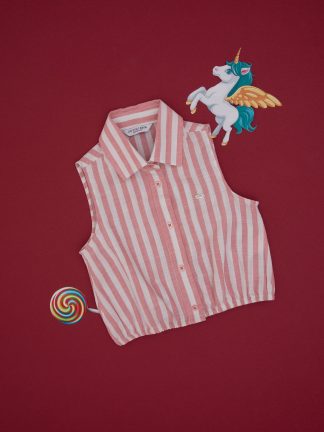 شومیز دخترانه صورتی یو اس پولو