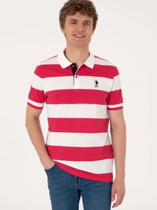 پولوشرت مردانه آلبالویی یو اس پولو