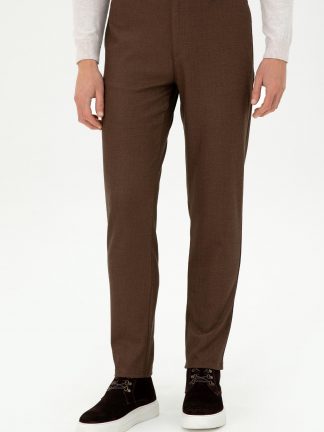 شلوار کتان مردانه نارگیلی یو اس پولو