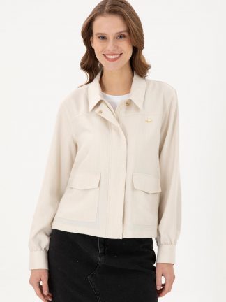 شومیز زنانه بژ یو اس پولو