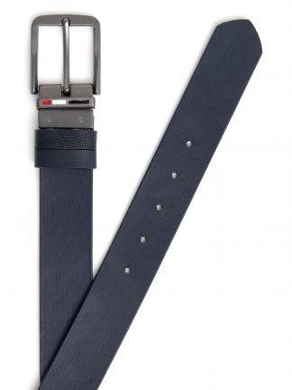 کمربند مردانه سرمه ای یو اس پولو