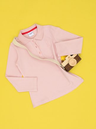 سویشرت دخترانه صورتی پودری یو اس پولو