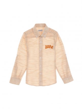 پیراهن پسرانه زرد تیره یو اس پولو