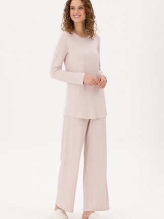 لباس خواب و لانژره زنانه صورتی یو اس پولو