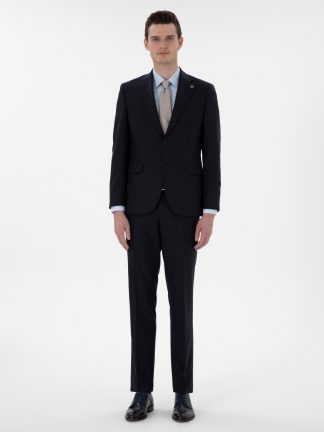 کت و شلوار مردانه سرمه ای پیرکاردین