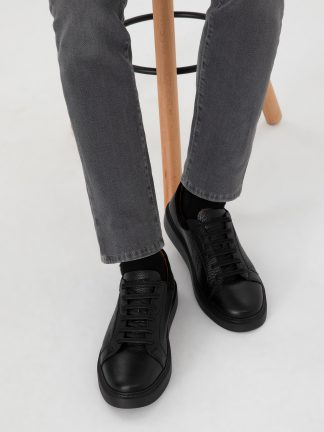 کفش روزمره مردانه مشکی پیرکاردین