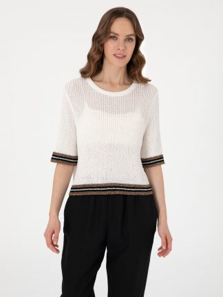 پلیور زنانه بژ پیرکاردین