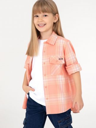 شومیز دخترانه نارنجی یو اس پولو