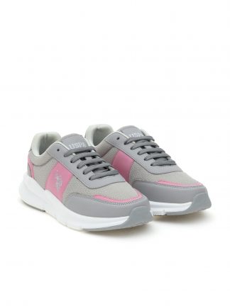 کفش کتانی و اسپرت زنانه خاکستری روشن یو اس پولو