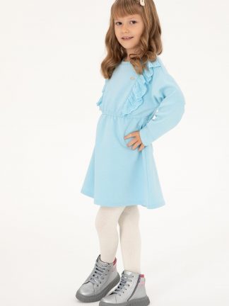 پیراهن دخترانه نیلی یو اس پولو