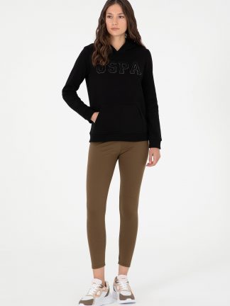 شلوار راحتی زنانه خاکی روشن یو اس پولو