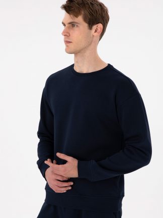 سویشرت مردانه سرمه ای یو اس پولو