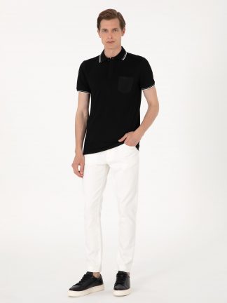 شلوار جین جذب مردانه بژ پیرکاردین