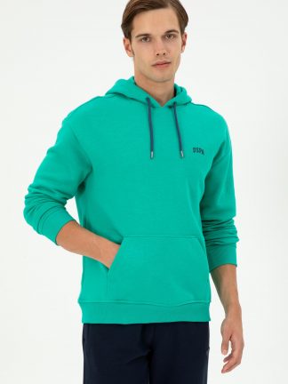 هودی مردانه نعنایی تیره یو اس پولو