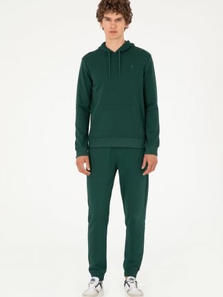 شلوار راحتی مردانه سبز تیره یو اس پولو