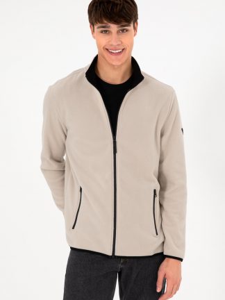 ژاکت مردانه طوسی یو اس پولو