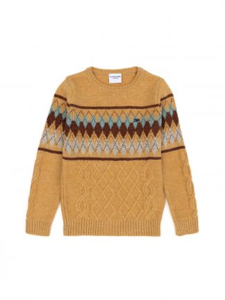 پلیور پسرانه کرم ملانژ یو اس پولو