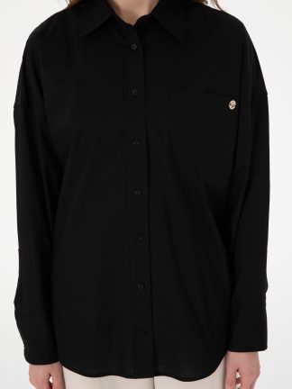 شومیز زنانه مشکی پیرکاردین