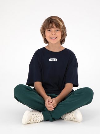 تی شرت پسرانه سرمه ای یو اس پولو