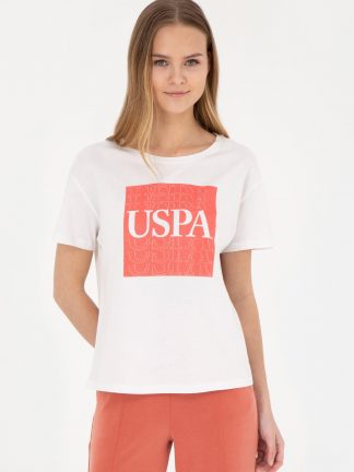 تیشرت زنانه بژ یو اس پولو