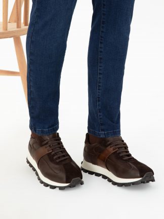 کفش روزمره مردانه قهوه ای پیرکاردین