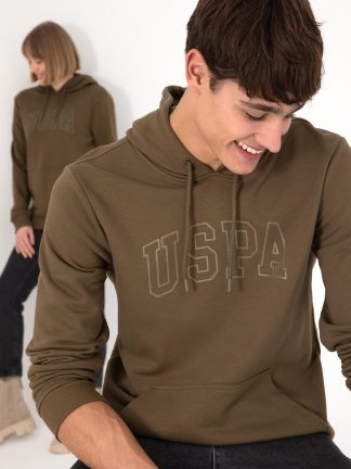 هودی مردانه خاکی روشن یو اس پولو