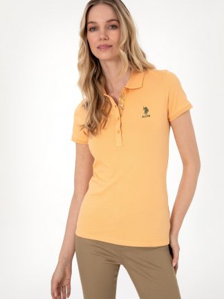 پولوشرت زنانه خربزه ای یو اس پولو