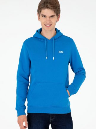 هودی مردانه آبی کوبالت یو اس پولو
