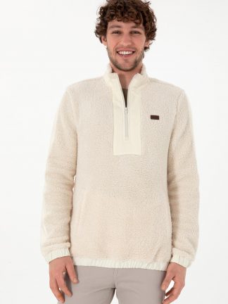 سویشرت مردانه کرم یو اس پولو