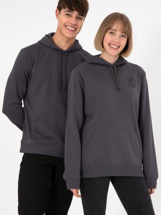 هودی مردانه خاکستری تیره یو اس پولو