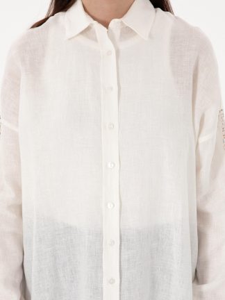 شومیز زنانه سفید پیرکاردین