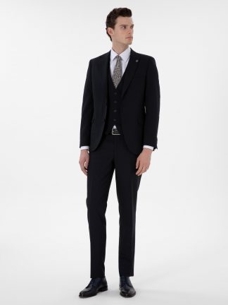 کت و شلوار مردانه سرمه ای پیرکاردین