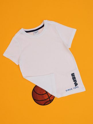 تی شرت پسرانه سفید یو اس پولو