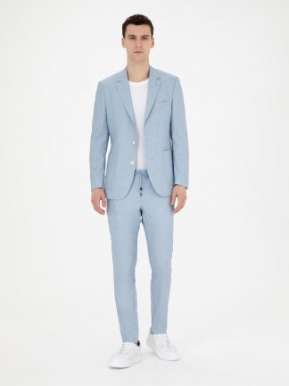 کت و شلوار مردانه آبی روشن پیرکاردین