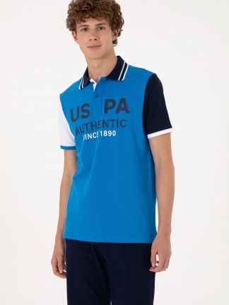 پولوشرت مردانه آبی کوبالت یو اس پولو