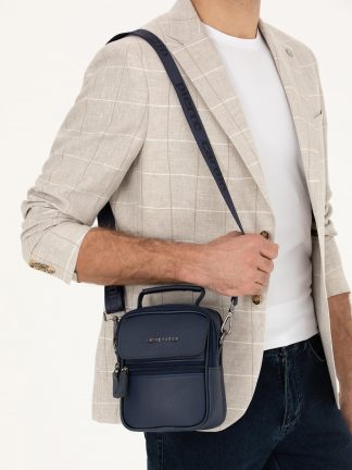 کیف مسنجر مردانه سرمه ای پیرکاردین