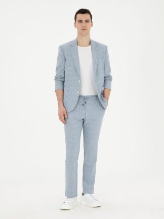 کت و شلوار مردانه آبی روشن پیرکاردین