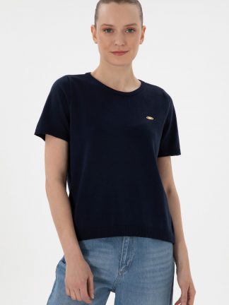 تیشرت زنانه سرمه ای یو اس پولو