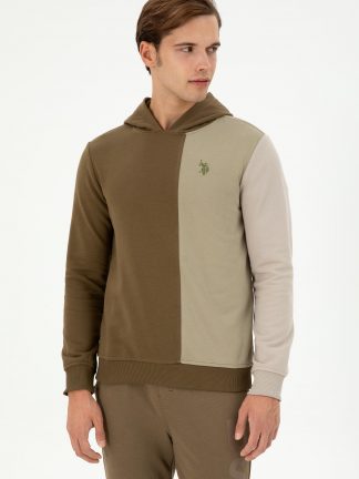 هودی مردانه خاکی روشن یو اس پولو