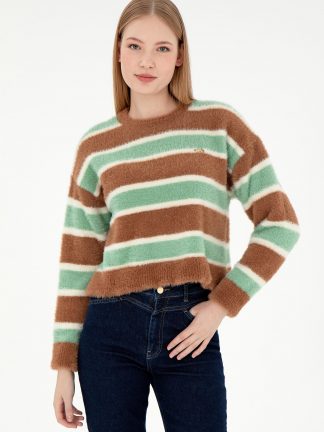 پلیور زنانه شتری یو اس پولو