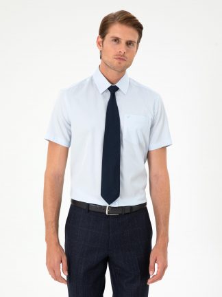 پیراهن رسمی مردانه آبی روشن پیرکاردین