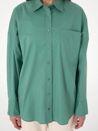 شومیز زنانه سبز پیرکاردین