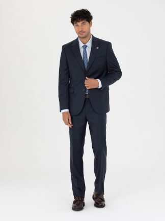 کت و شلوار مردانه سرمه ای پیرکاردین