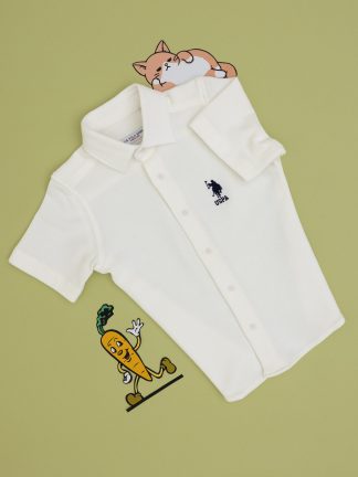 پیراهن پسرانه سفید یو اس پولو