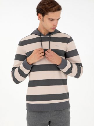 هودی مردانه خاکستری تیره یو اس پولو