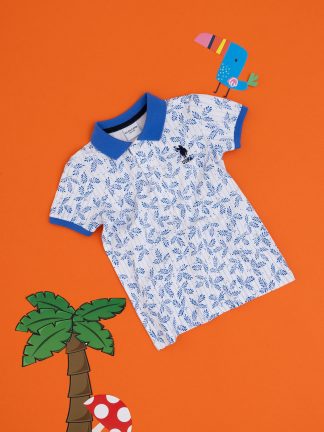 پولوشرت پسرانه سفید یو اس پولو