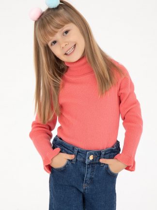 پلیور دخترانه گل انار یو اس پولو