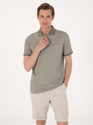 پولوشرت مردانه خاکی روشن پیرکاردین